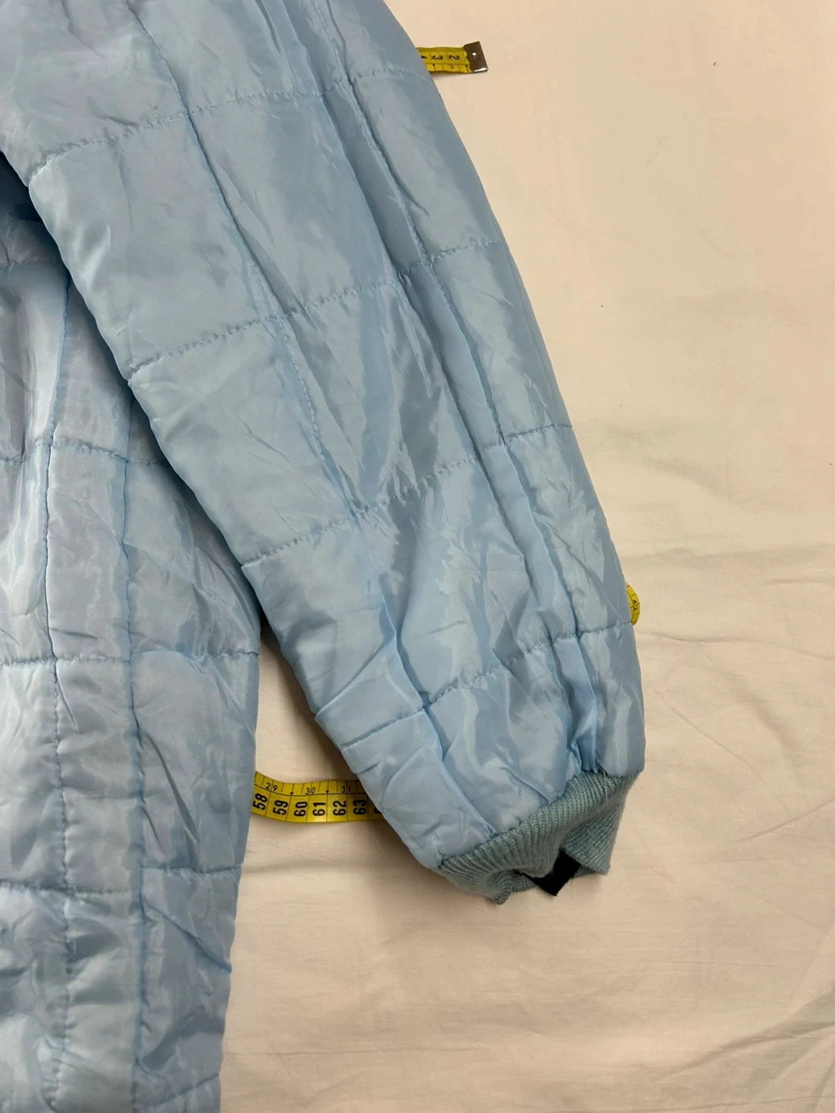 Veste matelassée bleu clair vintage – photo 5